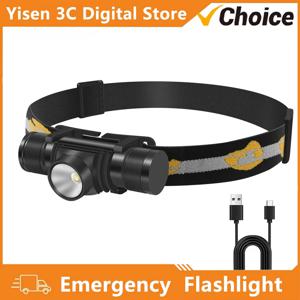 비상 D10 L2 LED 전조등 강력한 3000LM 방수 헤드 라이트 USB 충전식 18650 헤드 토치 캠핑 낚시 랜턴