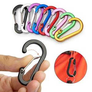 12PCS Carabiner 클립 세트 관광 작은 후크 야외 낚시 캠핑 사이클링 하이킹 멀티 도구 키 체인 버클 Karabiners