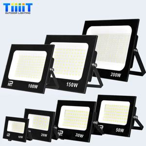 LED 투광 조명 야외 IP66 방수 경로 조명 스포트라이트 10W 20W 30W 50W 100W 200W 야외 정원 베란다 안뜰 램프 AC220V