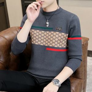 남성용 캐주얼 스웨터, 니트 풀오버, 멋진 패션 캐시미어 니트웨어, 남성 의류, 최고 품질 용수철, 가을