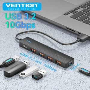Vention 새로운 USB 3.2 Gen2 허브 5 포트 분배기 10Gbps USB A 유형 C 허브 멀티 포트 어댑터 노트북 확장 데스크탑 PC 액세서리