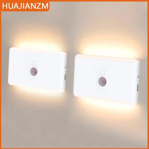 LED 모션 센서 빛 무선 LED 밤 빛 유형 C 충전식 밤 빛 캐비닛 옷장 램프 계단 부엌 LED