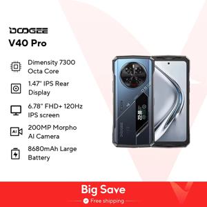 월드 프리미어 DOOGEE V40 Pro 5G 견고한 전화기 6.78