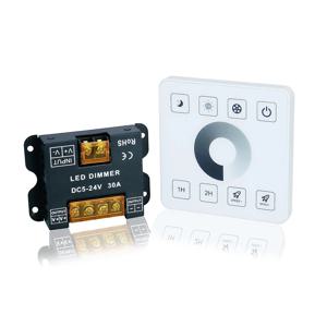DC5V 12V 24V RF LED 디머 30A 무선 LED 컨트롤러 2.4G 터치 패널 스위치 (5050 3528 COB 단일 색상 LED 스트립용)