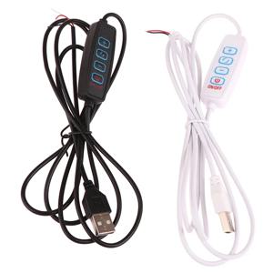 1.5M USB 5V LED 삼색 디밍 컬러 스위치 케이블 조광기 4 키 컨트롤러 2CH 저전압 LED CCT 바이 컬러 라이트