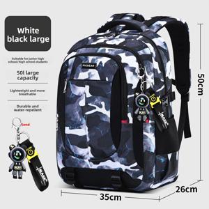 우주 비행사 펜던트 정형 외과 남성 노트북 배낭 십대 위장 Schoolbag 기본 방수 배낭 학생 학교 가방