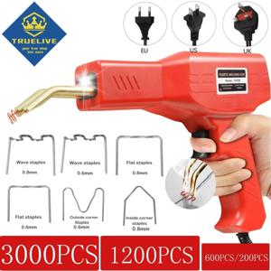 3000/1200/200pcs 핫 스테이플러 플라스틱 용접 기계 자동차 범퍼 수리 키트 PVC 플라스틱 수리 핫 스테이플러 스테이플 납땜 총