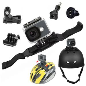 GoPro Hero 13 12 11 10 9 8 DJI Osmo Action 5 Pro 3 4 Insta360 X3 X4 조정 가능한 자전거 헬멧 마운트용 통풍 헬멧 스트랩 마운트