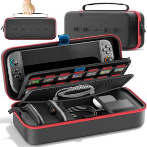 스위치 2 및 스위치 오리지널 및 스위치 OLED 대형 보관 가방 Nintendo Switch 용 스크래치 방지 방수 여행용 운반 케이스