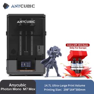 ANYCUBIC Photon Mono M7 Max 7K 모노 LCD 3D 프린터, 14.7L 초대형 인쇄 볼륨 LCD 송진, COB + 광원