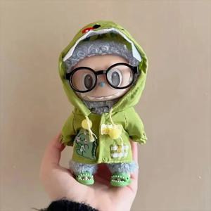 미니 봉제 인형 의류 복장 액세서리 공룡 비옷 세트 Labubu Idol V1 V2 인형 의류 선물