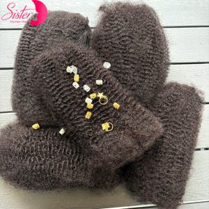 30g 또는 50g/팩 10-18인치 4C 아프로 곱슬머리 벌크 인모 헤어 익스텐션 노 웨프트 브라질 레미 벌크, 락스 마이크로 트위스트 브레이딩 헤어용