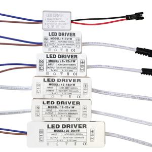 1W 3W 5W 7W 15W 18W 24W 36W AC85-265V 전원 공급 장치 LED 드라이버 300mA 어댑터 변압기 스위치 LED 조명