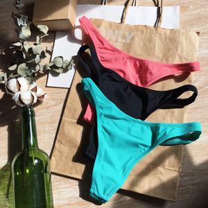 Lunamy 뜨거운 판매 수영복 끈 팬티 수영복 여성 비키니 하의 및 탑 섹시한 비키니 세트 Beachwear T 백 여성 수영 팬티