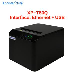 자동 커터가 있는 영수증 프린터, 80mm 핸드 프린터, T80Q USB + LAN 포트 프린터, POS 프린터, 주방 프린터