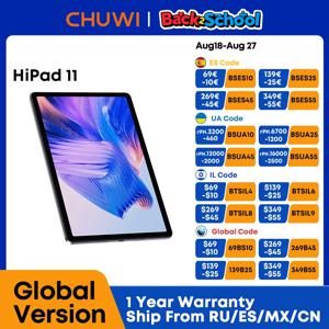 CHUWI 2024 HiPad 11 태블릿, 10.95 인치 FHD Unisoc T616, 6GB RAM, 128GB ROM, 2.4G, 5G 와이파이, 7000Mah 배터리, Widevine L1, 안드로이드 14 태블릿