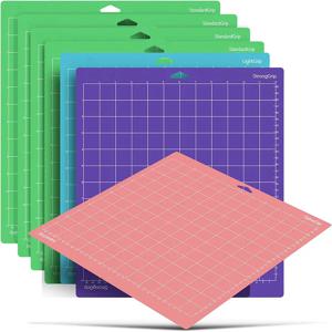 접착 PVC 커팅 매트, 카메오 4 용 타각기 베이스 플레이트 커팅 매트, 12x12 인치, 1 개, 3 개
