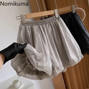 2025 Pantalones Cortos De Mujer 여성용 여름 반바지 New Bottoms 하이 웨이스트 솔리드 캐주얼 짧은 Mujer 시폰 와이드 레그 팬츠