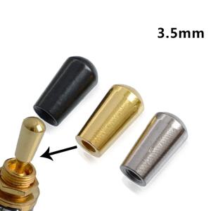 금속 기타 3 웨이 토글 스위치 팁 3.5mm 나사 스레드 손잡이 팁 캡 버튼 Les Paul 또는 SG 스타일 일렉트릭 기타 부품