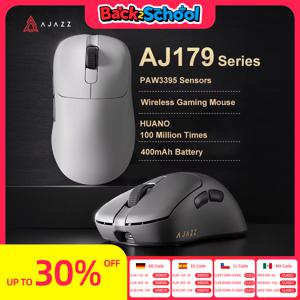 AJAZZ AJ179 PRO PAW3395 RGB 충전 베이스가 있는 무선 게임용 마우스 PC 게이머 노트북용 26000DPI 경량 인체공학적 마우스
