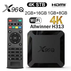 X96Q 안드로이드 10 Allwinner H313 쿼드 코어 스마트 TV 박스 2GB 16GB 1GB 8GB 4K 2.4G wifi 셋톱 패스트 박스 VS X96 max 러시아어 tvbox