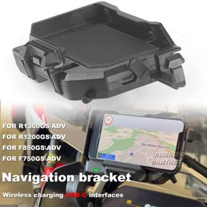 BMW F850GS R1300GS ADV 오토바이 무선 충전 GPS 전화 홀더 네비게이션 브래킷 F750GS F700GS F800GS R1200GS R1250GS