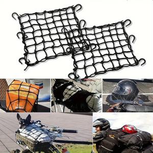 Bungee Cargo Net Strech Gear 헬멧 수하물 그물 오토바이 자전거 패들 보드 쿼드 카누 Moped ATV 액세서리