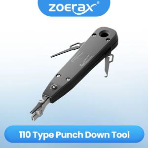 ZoeRax 펀치 다운 도구 110 와이어 커터 나이프 Rj45 키스톤 잭 네트워크 케이블 전화 모듈 패치 패널 용 통신 펜치