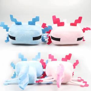 30cm 블루 Axolotl 플러시 장난감 부드러운 인형 봉제 동물 Axolotl 인형 만화 캐릭터 장난감 어린이 아기 Chlidren 크리스마스 Gif