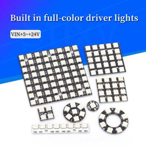 Arduino Diy용 통합 드라이버, 5050 RGB LED 링 램프 조명, 5V, 1 비트, 3, 4 비트, 7, 8 비트, 9, 12 비트, 16 비트, 24 비트, 32 비트, 64 비트, WS2812