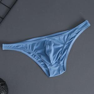 남성용 섹시한 삼각 속옷, 아이스 실크 질감, 속건성 속옷, 고급 로우 레이어 소프트 티팬티