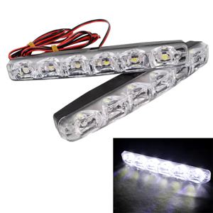 범용 DC 12V DRL 6 LED 자동차 스타일링 자동차 주간 주행 등 자동차 주간 LED 조명
