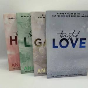 Ana Huang의 4권의 Twisted 시리즈 책 사랑/게임/미움/거짓말 단행본 영어 소설 책