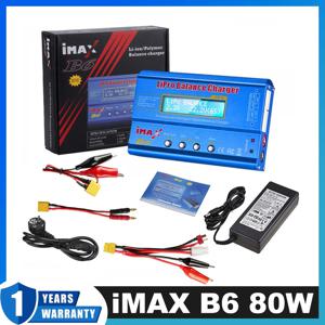 IMAX B6 80W 배터리 충전기 Lipo NiMh 리튬 이온 Ni-Cd 디지털 Lipro 밸런스 충전기 방전기 AC 전원 15V 6A 어댑터 Rc 자동차