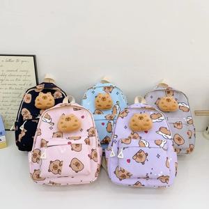 귀여운 대용량 Schoolbag 빨 수있는 방수 다목적 배낭 통기성 뒤 패드 만화 여행 가방 학생