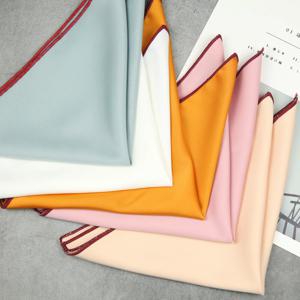 27cm 패션 남자 정장 솔리드 컬러 포켓 스퀘어 그레이 레드 화이트 손수건 시뮬레이션 실크 부드러운 수건 가슴 액세서리 Hanky