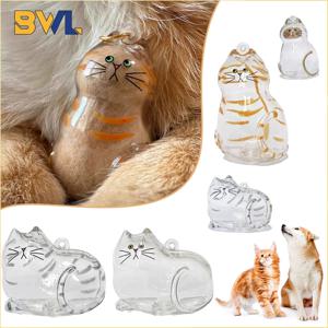 반려동물 털 보관함 메모리얼 병 고양이 털 보관 용기 DIY 장식 선물 애완동물 애호가 홈 디스플레이