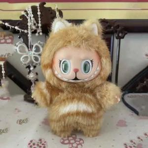 17cm 라부부 귀여운 고양이 인형 피규어 스탠딩 포즈 펜던트 고품질 만화 선물 1세대 액세서리