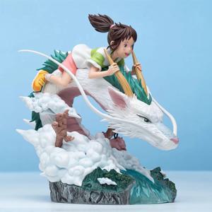 2025 최신 애니메이션 피규어 오기노 치히로와 니기하야미 코하쿠누시 액션 피규어 PVC 모델 인형 맞춤형 수집품 장난감 선물