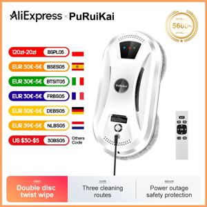 PuRuiKai 홈 창 청소 로봇 스마트 창 유리 진공 청소기 원 키 유리 벽 청소 기계
