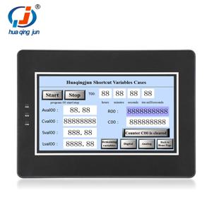 Huaqingjun TFT LCD HMI RS485 232 422 통신 DC10-30V 터치 스크린, HVAC 시스템용, 7 인치