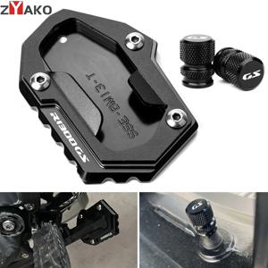 BMW R1300GS R 1300 GS ADV R 1300GS 2024 2025 CNC 오토바이 킥 스탠드 패드 풋 사이드 스탠드 확장 플레이트 타이어 밸브 캡