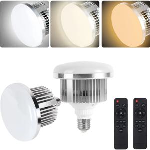 85W LED 전구 E27 3000K-6500K 사진 스튜디오 홈 원격 제어 에너지 절약 사진 전구 가정용