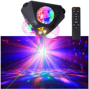 디스코볼 DJ 파티 조명, 가정용 방 댄스 파티 생일 노래방 할로윈 크리스마스 웨딩 쇼 클럽용 3 RGB 디스코 조명