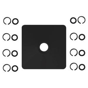 B-T (4+4 세트) 1/2 및 3/8인치 임팩트 고정 링 클립 전기/공압식 임팩트 렌치용 O-링이 있는 마찰 링