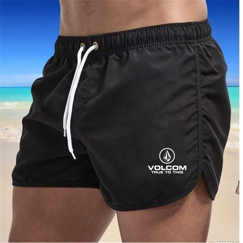 2025 여름 VOLCOM 남자 농구 반바지 남성 캐주얼 스포츠 메쉬 피트니스 짧은 바지 통기성 5 포인트 러닝 바지