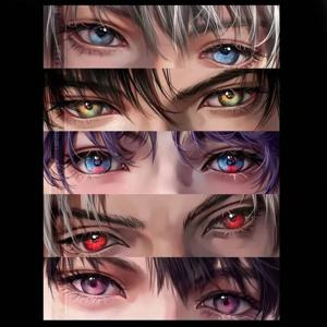 5 조각 사랑과 Deepspace Xavier Zayne Rafayel ralayo Sylus Caleb Eyes 북마크 아크릴 그림 카드 모델 플레이트 데스크 장식