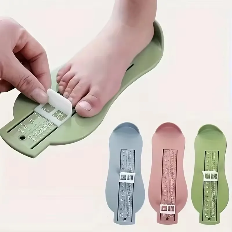 1pc-아기 발 눈금자 어린이 발 길이 측정 장치 어린이 신발 계산기 어린이 유아 신발 피팅 게이지 도구