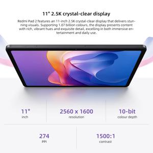 글로벌 버전 샤오미 REDMI PAD 2 128GB 256GB 롬 미디어텍 HELIO G100-ULTRA 11