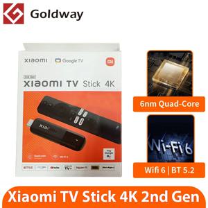샤오미 TV 스틱 4K 2세대 2025 글로벌 버전 구글 TV 스마트 HDR 2GB 램 8GB 롬 블루투스 5.2 미니 TV 동글 스트리밍 미디어